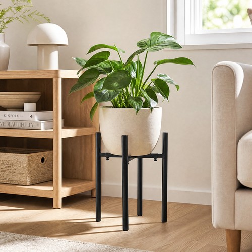 Metal plant pot stand - plant,