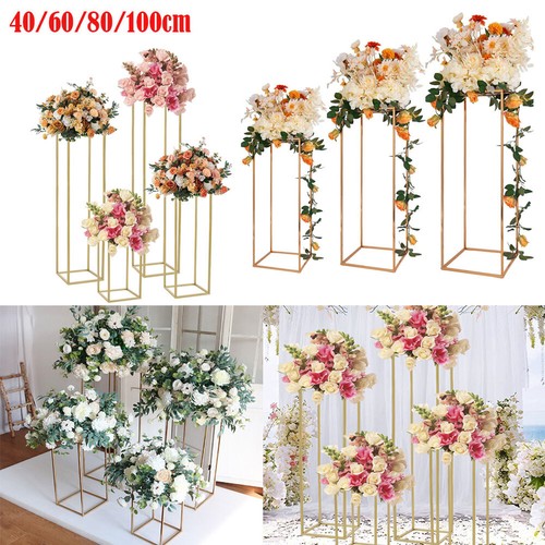 Metal geometric flower stand - flower,