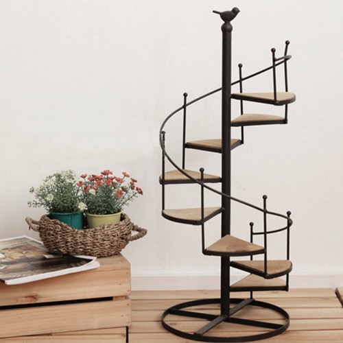 Metal plant stand spiral - metal,