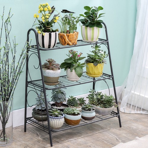 Metal plant stand - stand, indoor