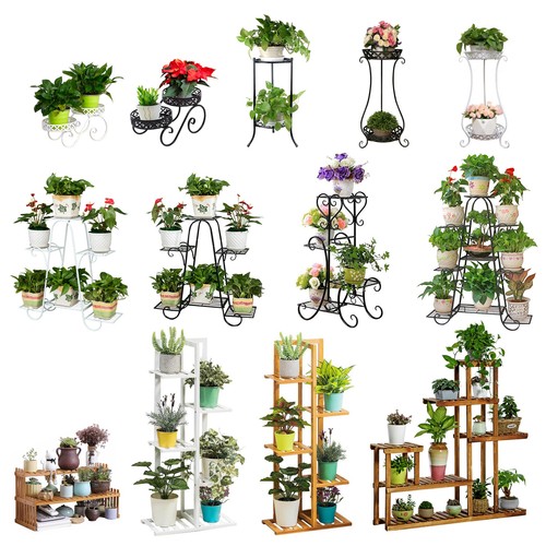 Plant stand wood - plant, metal