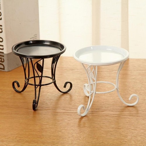 Potted metal plant stand - potted,