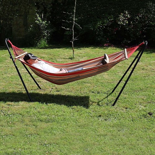Hammock with metal frame - with, stand