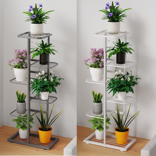 Tiers metal flower pot - flower,