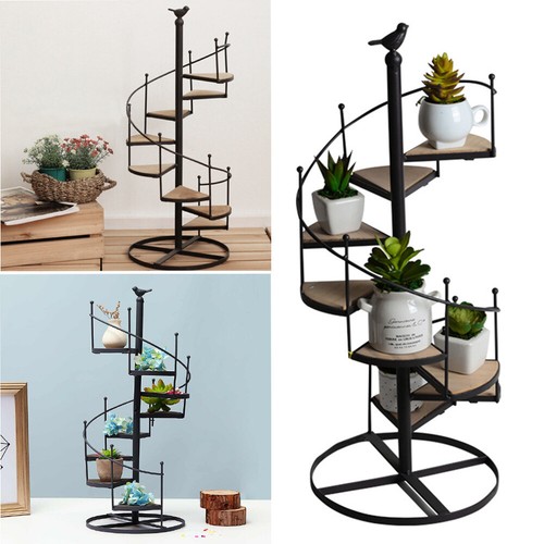 Metal spiral plant stand - plant, 8