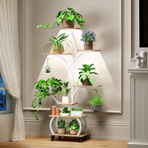 Metal flower shelf - shelf, plant